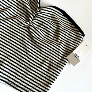 BP Nordstrom teen black/cream striped bandeau size Small Junior